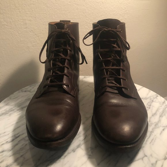 Barbanera Kerouac boots, Brown leather, US size 9 - Picture 2 of 8